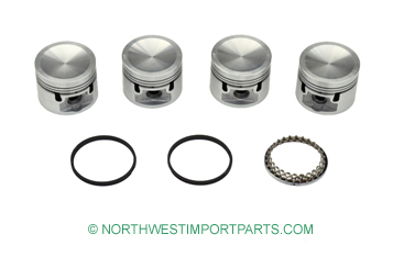 MGB Piston set with rings 72-80 .040