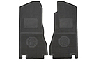 MGB Rubber floor mats, pair with logo, Black 68-80