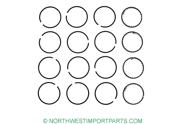 MGB Piston ring set 4 ring piston .040 65-71