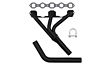 MGB Exhaust header 62-80