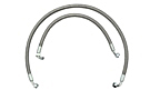 MGB Oil cooler hose set, stainless steel 68-74.5