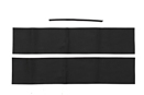 MGB Top rail cover kit 77-80 Black