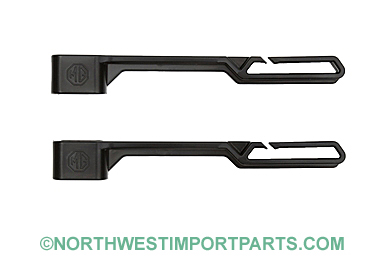 MGB Seat belt guides, pair 70-80