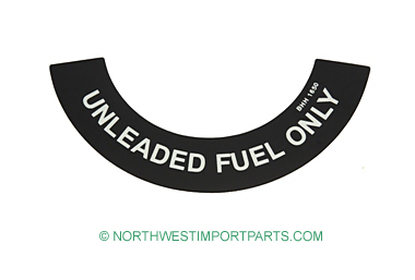 MGB Unleaded fuel decal 75-80