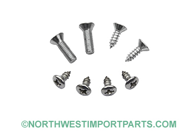 MGB Door top rail finisher screw kit 62-80