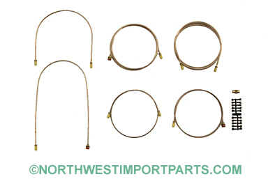 MGB Brake pipe set 77-80