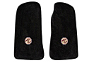 MGB Carpet floor mats, pair with logo, Black 68-80