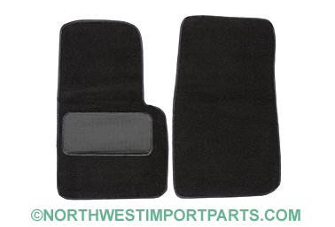 MG Midget Carpet floor mats, pair black 61-79