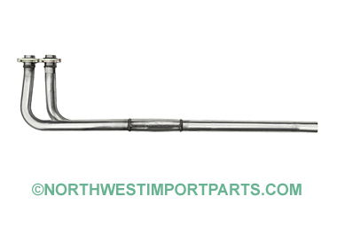 MGB Stainless Steel front downpipe 62-74