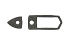 18.  MG Midget Door handle gasket set 65-79