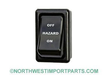MGB Hazard switch, black 68-71
