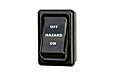 MGB Hazard switch, black 68-71