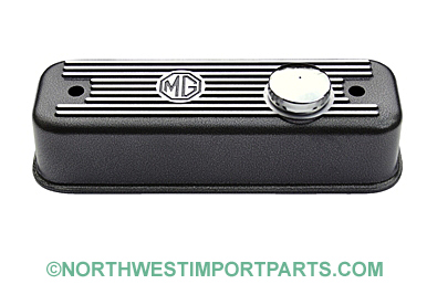 MGB Aluminum valve cover, Black 62-80