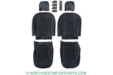 MGB Seat kit 69 Black-Black