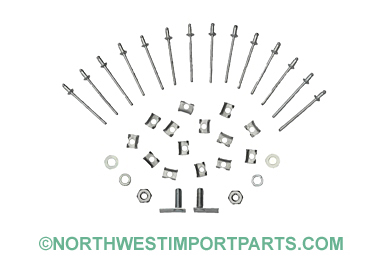 MG Midget Rocker moulding hardware kit 70-79